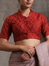 Blouse - Rust Embroidered Sequin Blouse